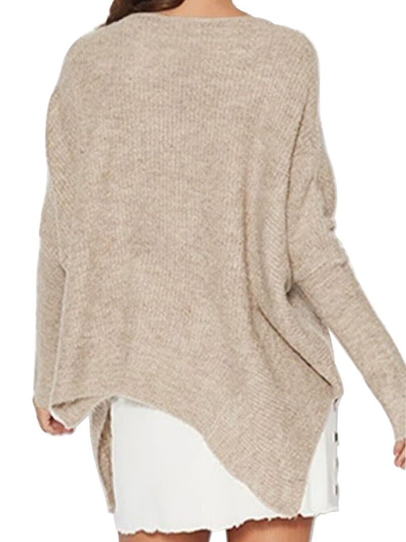 Pink Casual Loose Zipper Sweater - Landing Closet