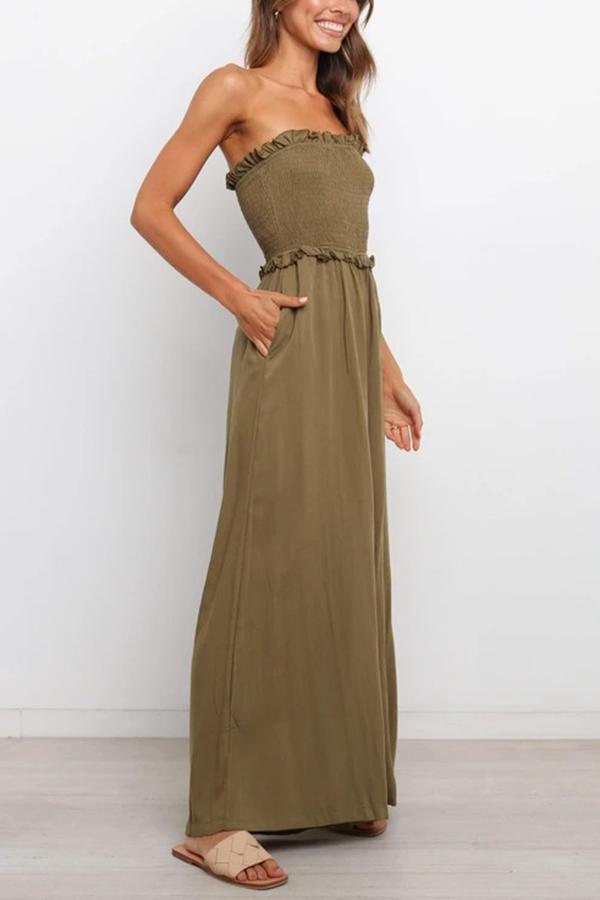 Count on Me Strapless Utility Jumpsuit