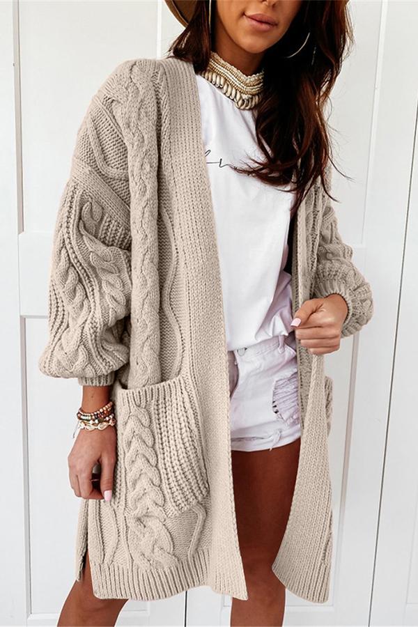 Big City Mood Cable Knit Cardigan