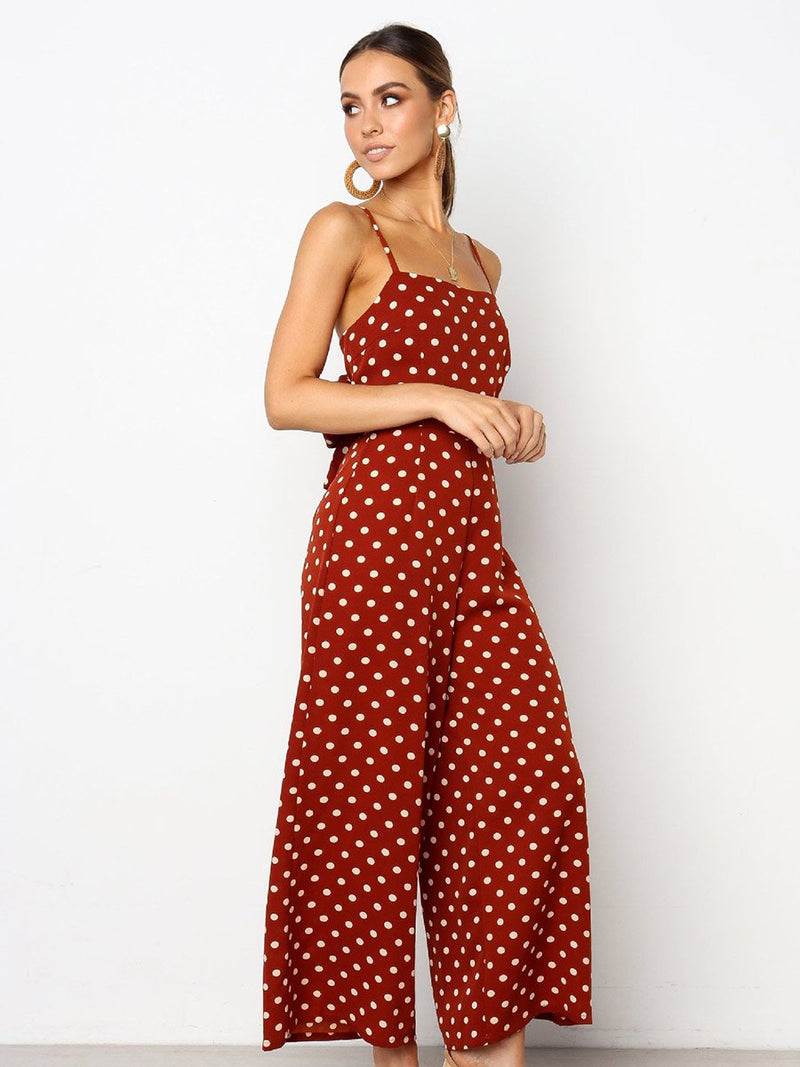 Summer Halter Points Jumpsuit