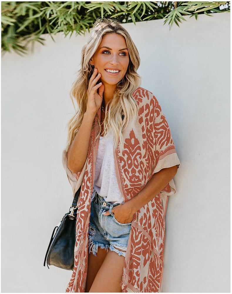 Fashion Kimono Tassel Beach Cover up