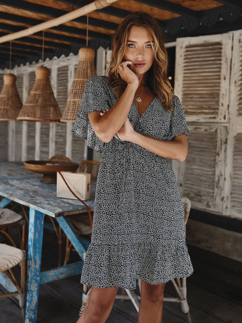 Long Sleeve Casual Loose Swing T-Shirt Dress