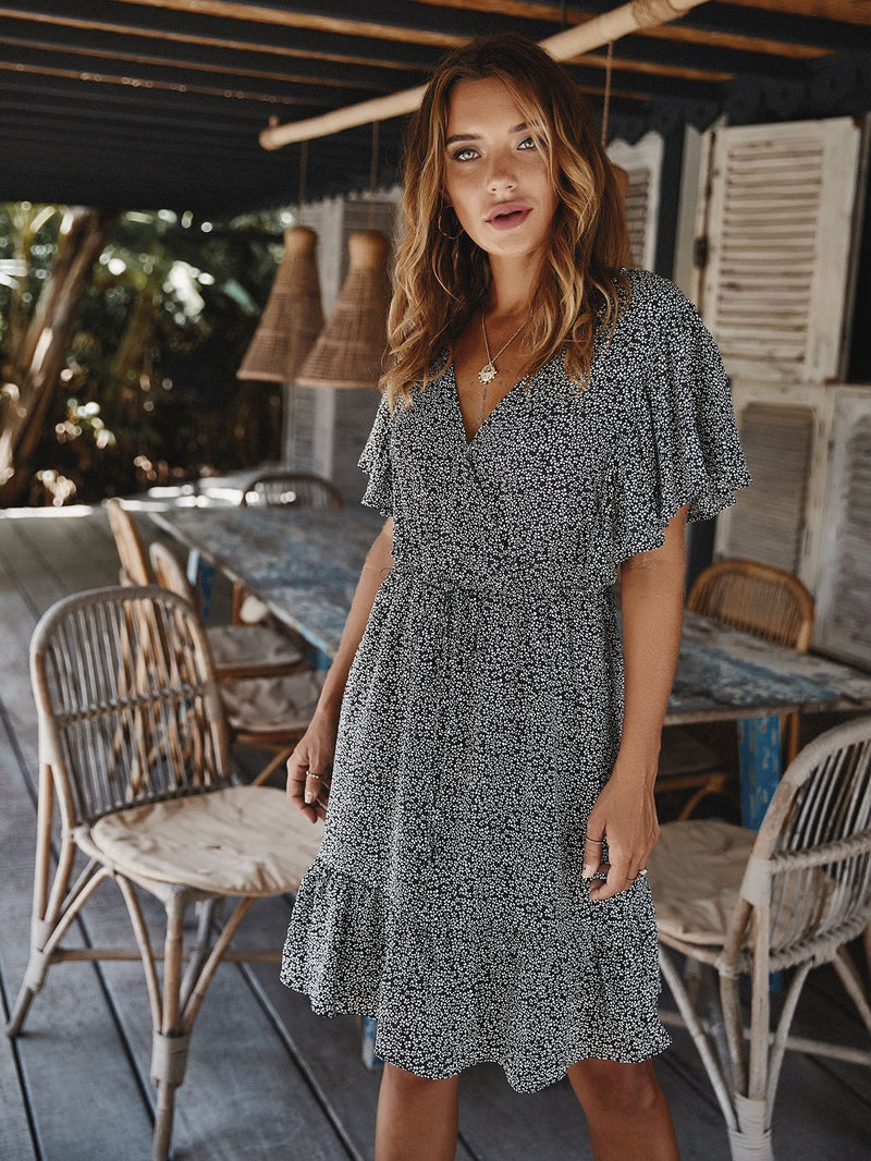 Long Sleeve Casual Loose Swing T-Shirt Dress