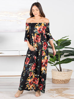 Floral Printed Long Summer Dresses