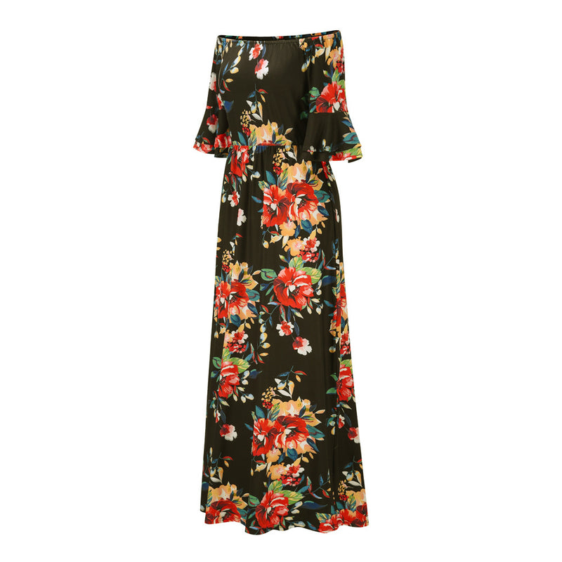 Floral Printed Long Summer Dresses