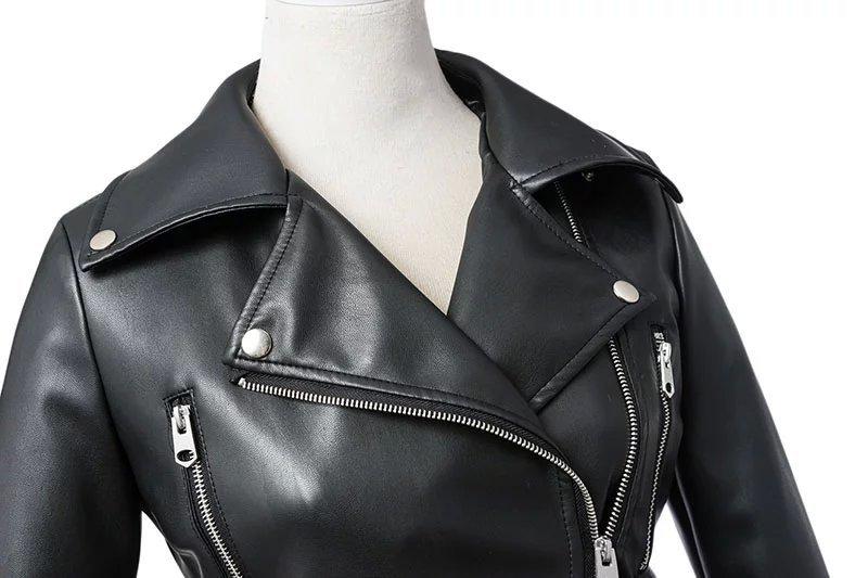 BLACK FAUX LEATHER JACKET