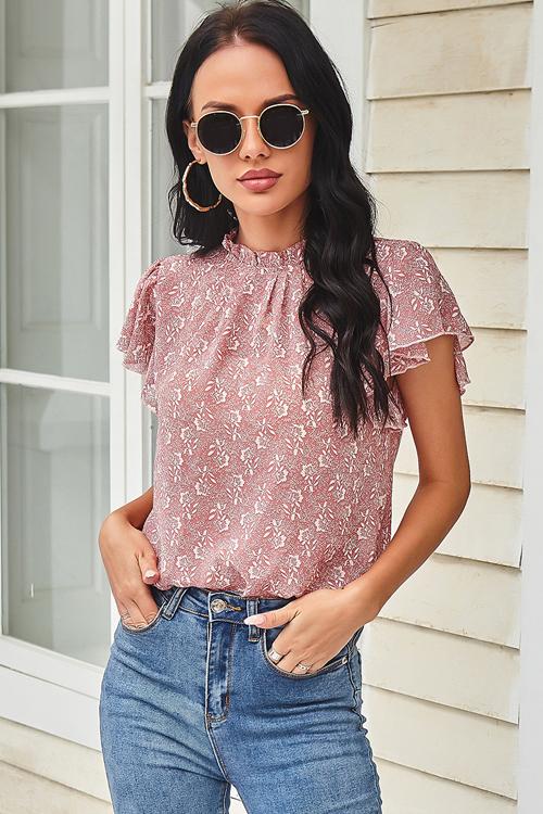 Walking On Sunshine Floral Printed Smocked Top - 5 Colors