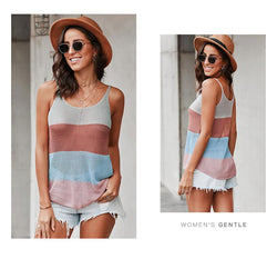 Summer Strap Knit Tank Tops Strap