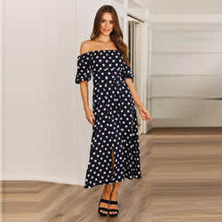 Polka Dot Off Shoulder Dresses