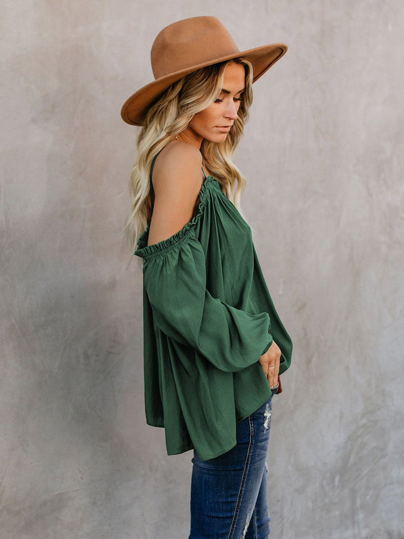 Lead Me On Off Shoulder Long Sleeves Top