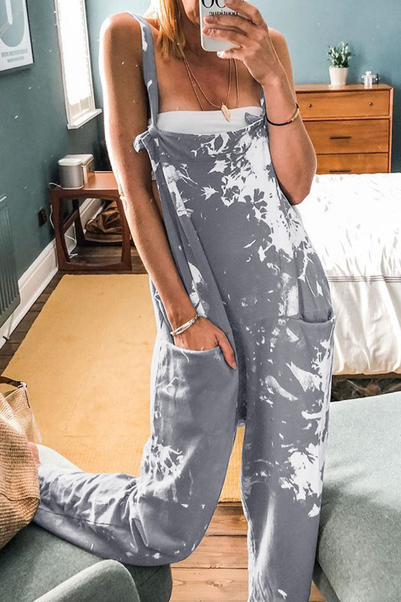 Tie Dye Loose Dungarees