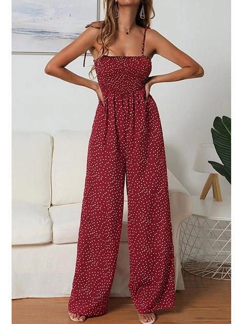 Polka Dot Printed Jumpsuit