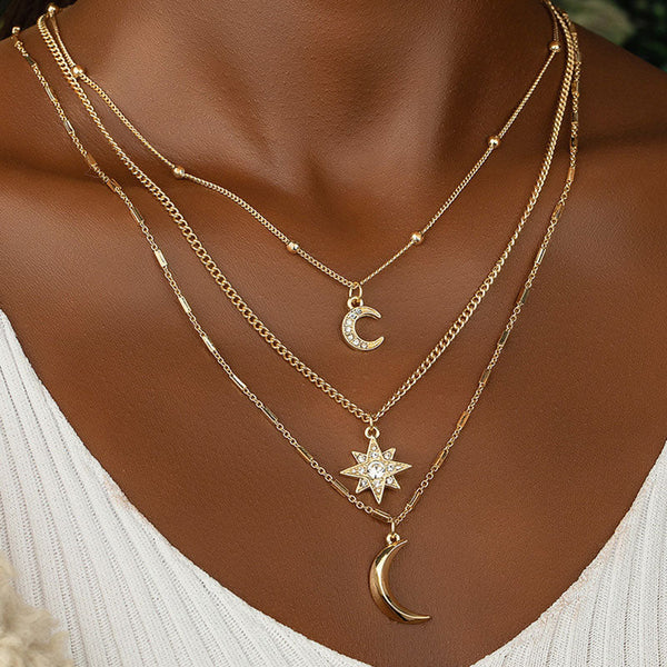 Fashion Daily Solid Split Joint Necklaces