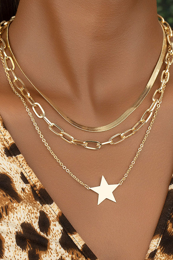 Fashion Daily Solid Split Joint Necklaces