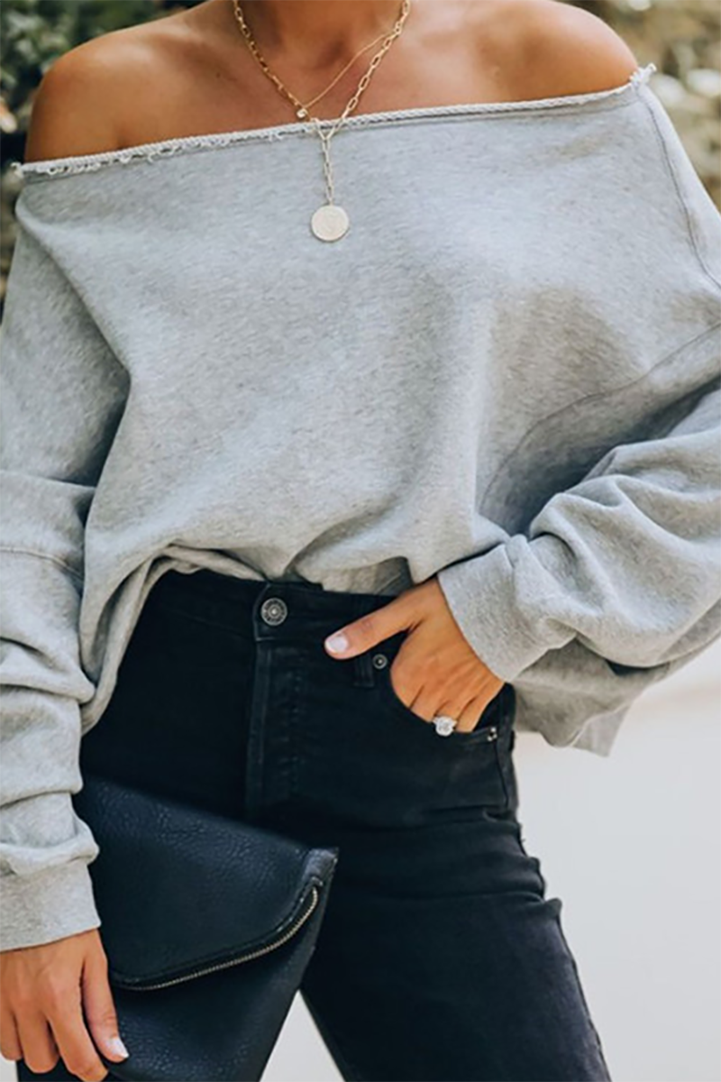 Up And Away Off Shoulder Hoodie