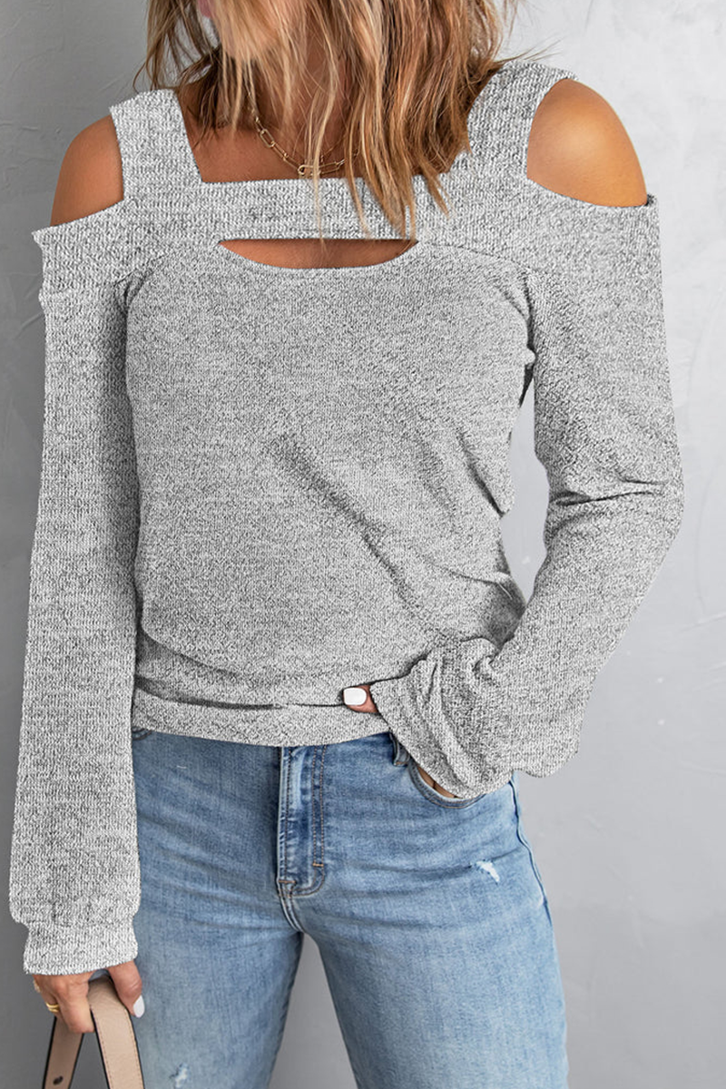 Seriously Obsessed Cold Shoulder Top