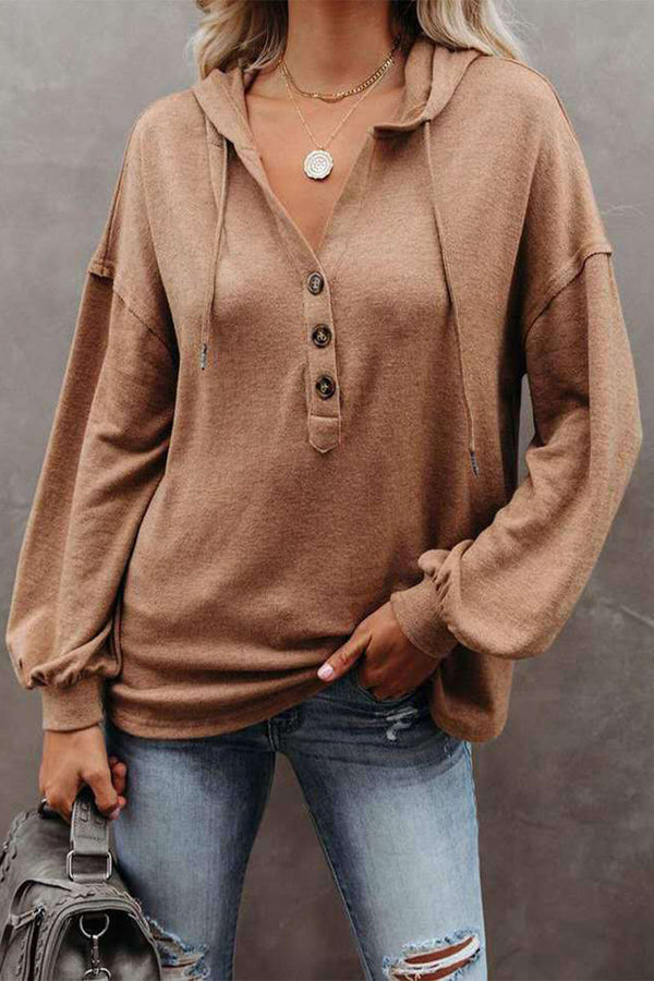 Fashion Solid Solid Color V Neck Tops(7 colors)