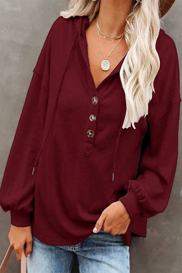 Fashion Solid Solid Color V Neck Tops(7 colors)