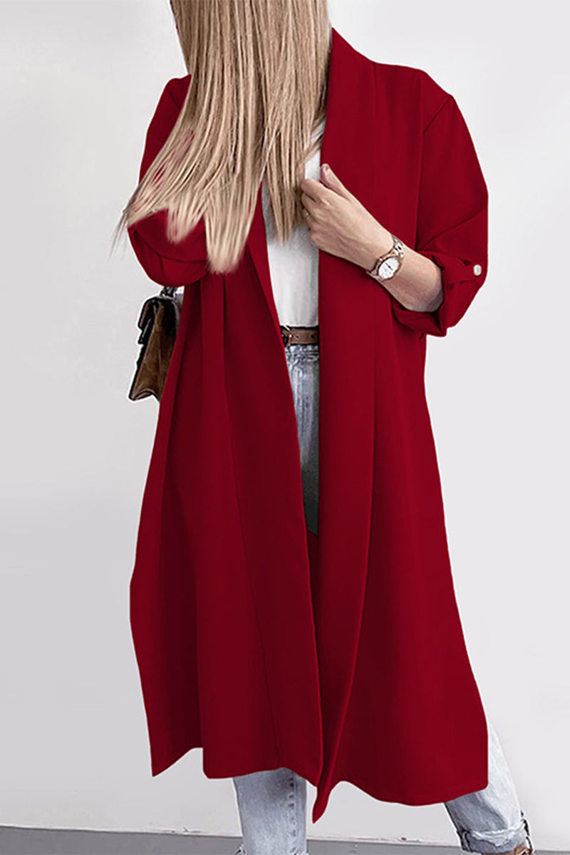 Open Front Trench Cardigan