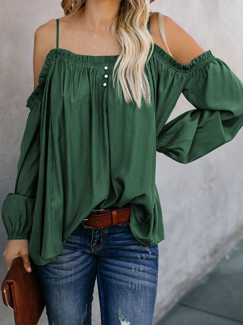 Lead Me On Off Shoulder Long Sleeves Top