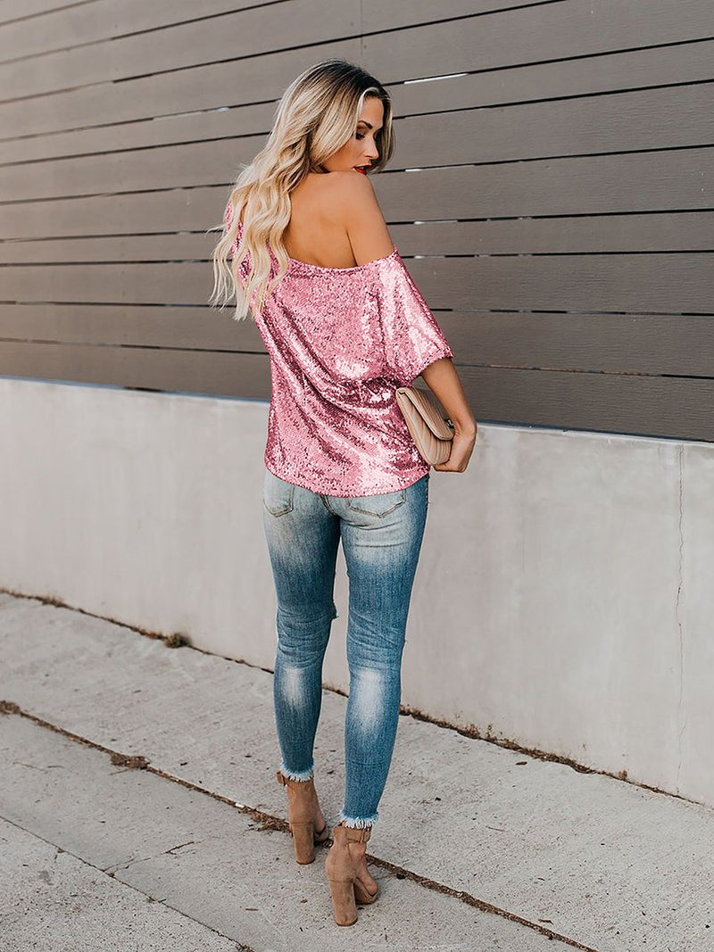 One Step Ahead Sequin Top