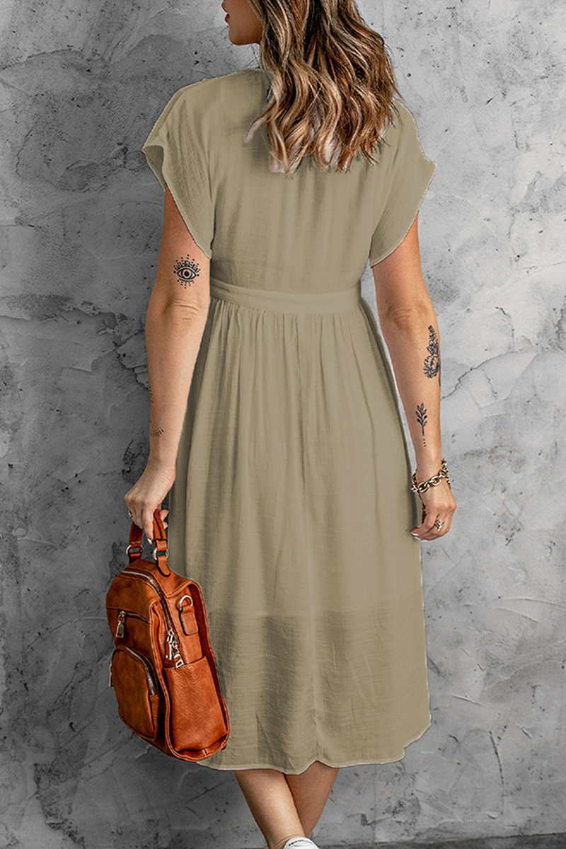 It's Love At First Sight Button Up Midi Dress