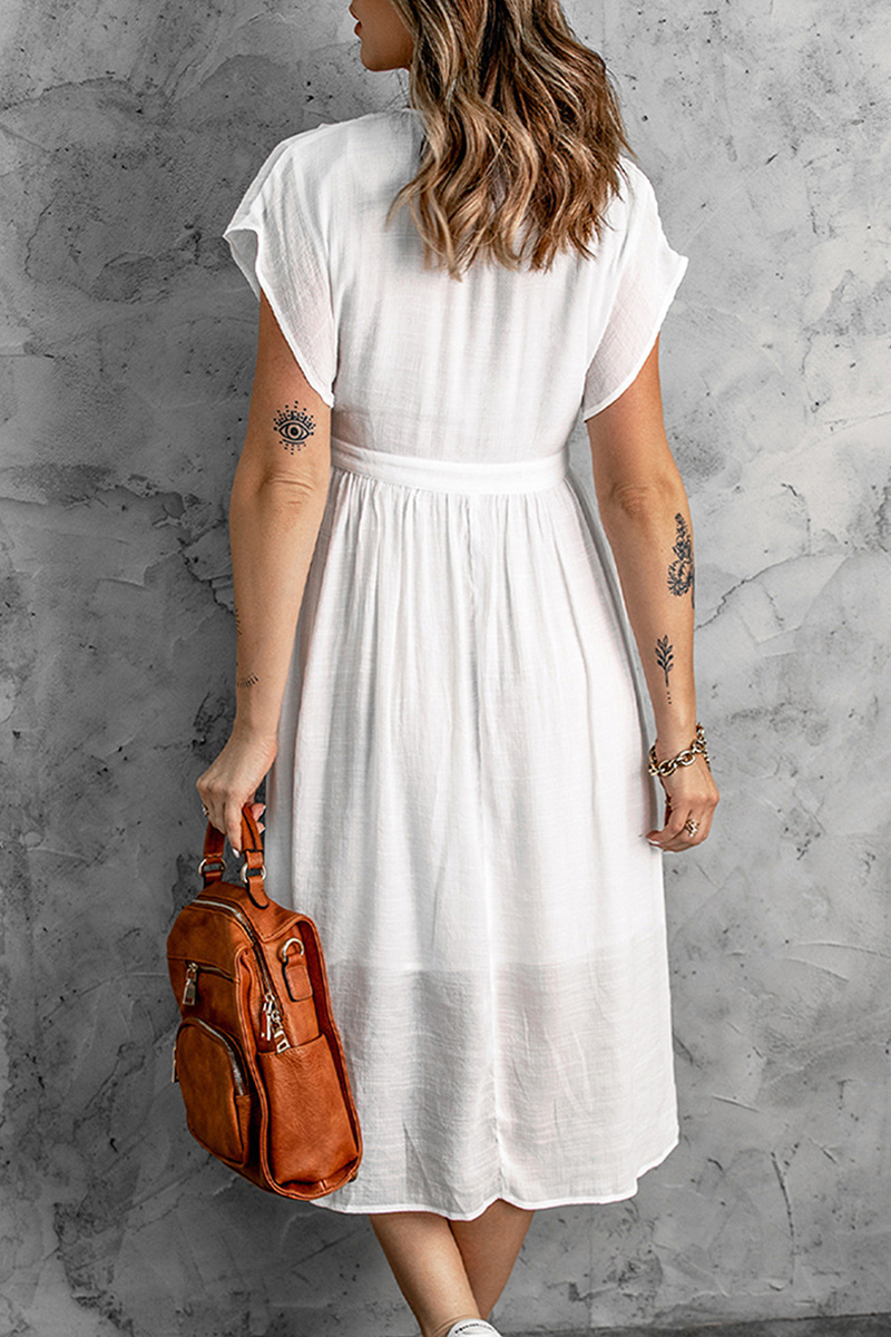 It's Love At First Sight Button Up Midi Dress