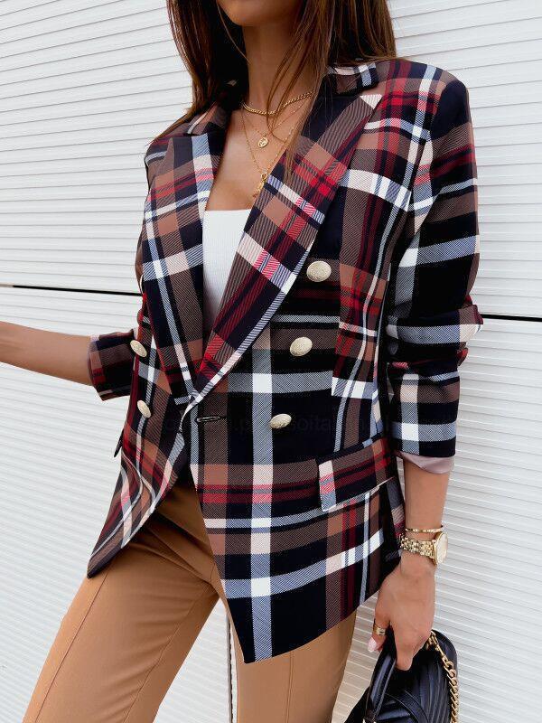 Lapel Collar Plain Button Coat