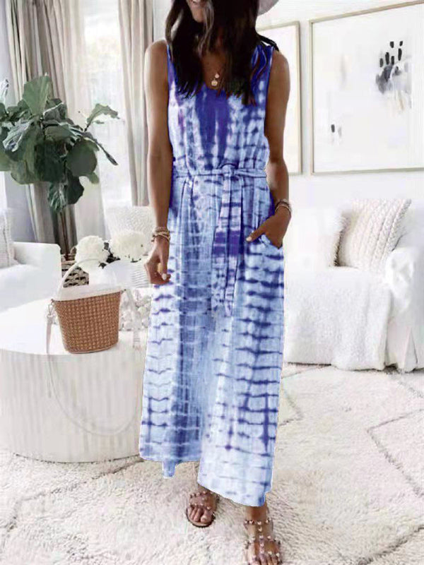 Sleeveless Front Wrap Casual Maxi Dress