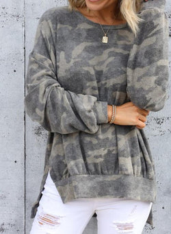 Camouflage Print Winter Hoodie