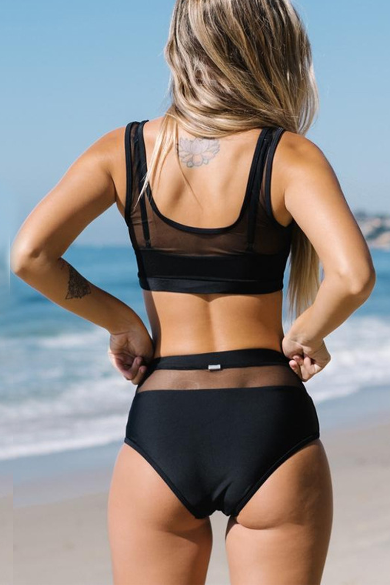 Capture Your Heart High Waist Mesh Bikini Sets