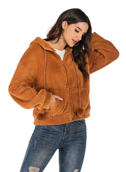 Women Casual Teddy Bear Coat