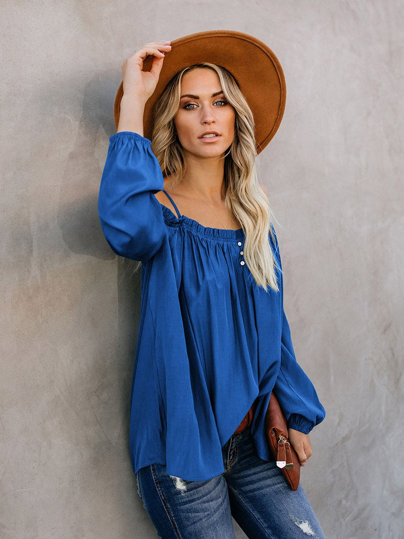 Lead Me On Off Shoulder Long Sleeves Top