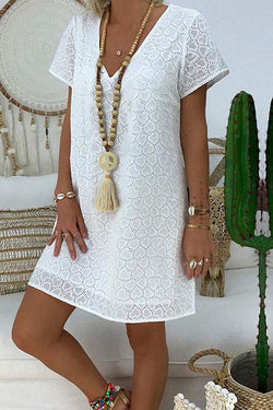 Peace and Love Casual Loose Dress