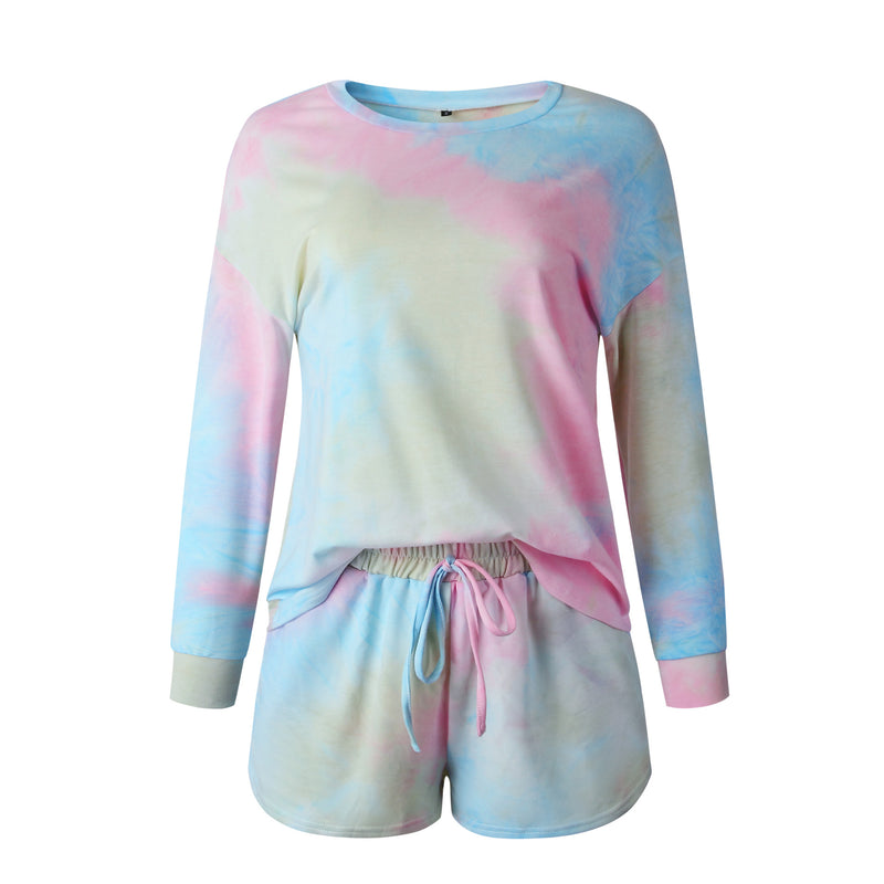 Tie Dye Printed Long Sleeve Set