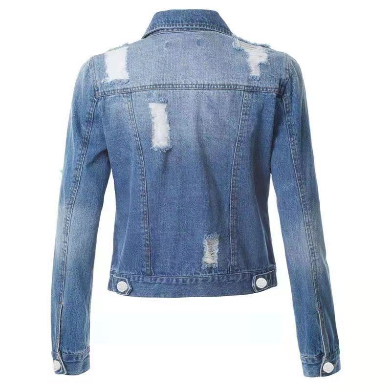 Long Sleeeve Button Down Denim Jacket