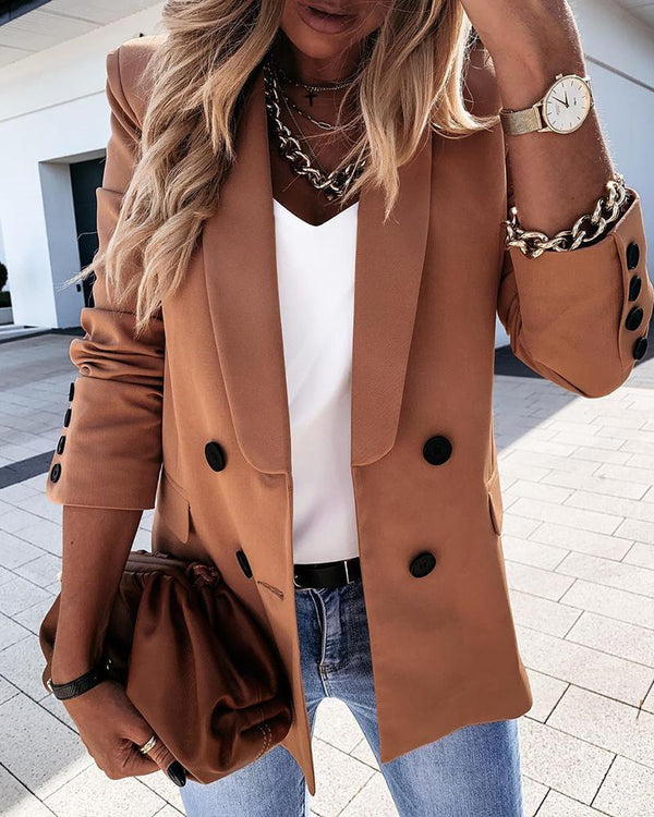 Blazer Lapel Collar Casual Formal Coat