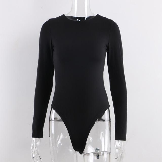 Long Sleeve O Neck Bodysuit