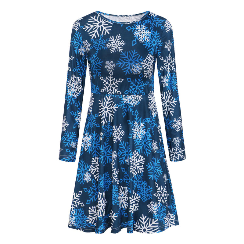 Women's Long Sleeve Casual Christmas Dress