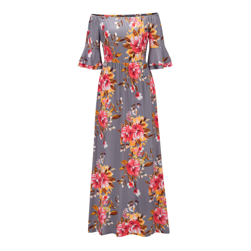 Floral Printed Long Summer Dresses