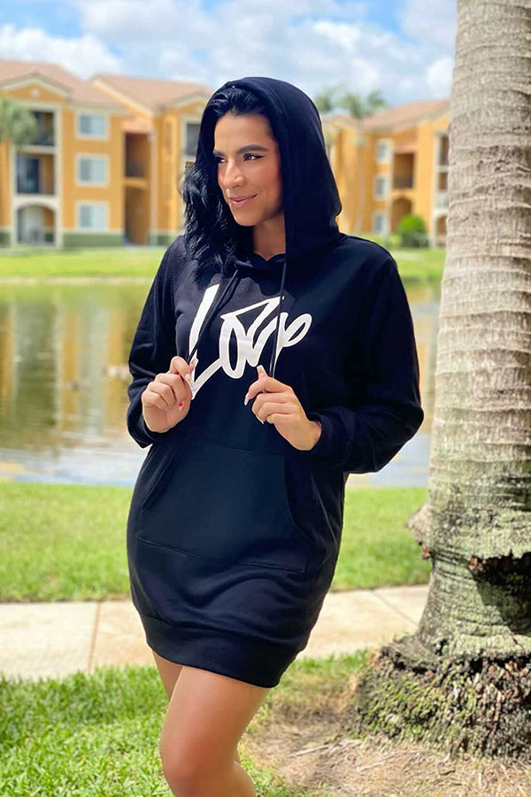 Lightweight  Drawstring Hooded Sweatshirt