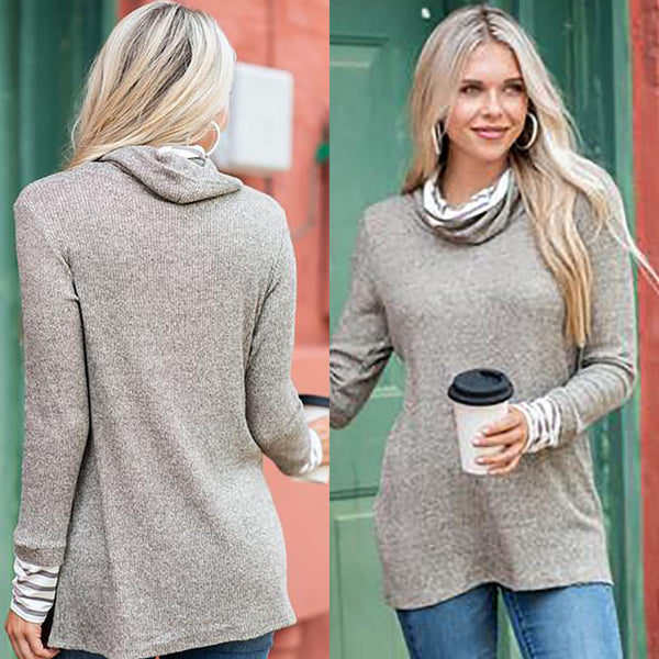 Long Sleeve Plain Casual Crew Neck Sweater