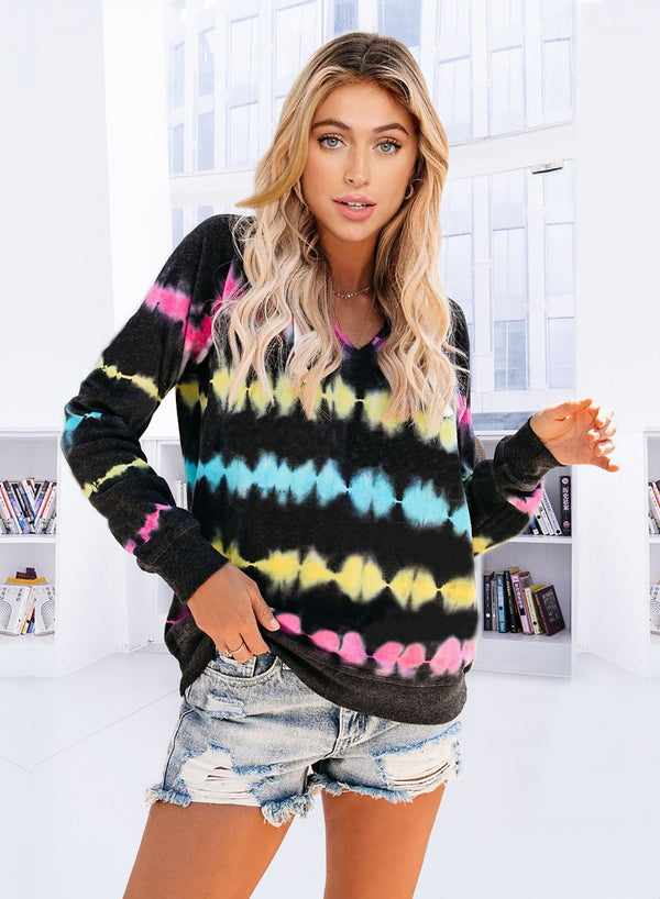 Colorful Stripe Women Winter Warm Shirt