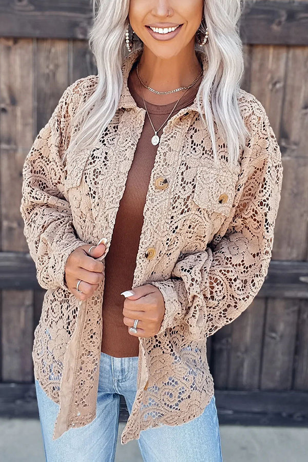 Sweet Love Oversized Lace Shacket