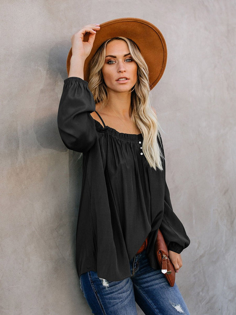 Lead Me On Off Shoulder Long Sleeves Top