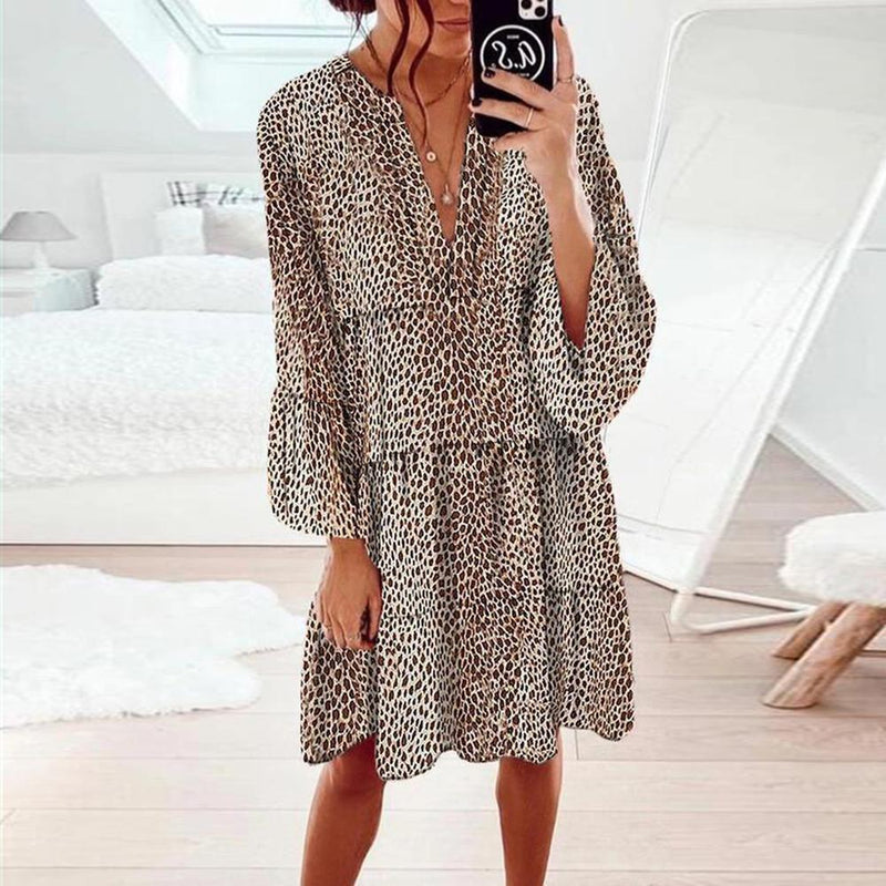 Keep up the Pace Leopard Print Dress-