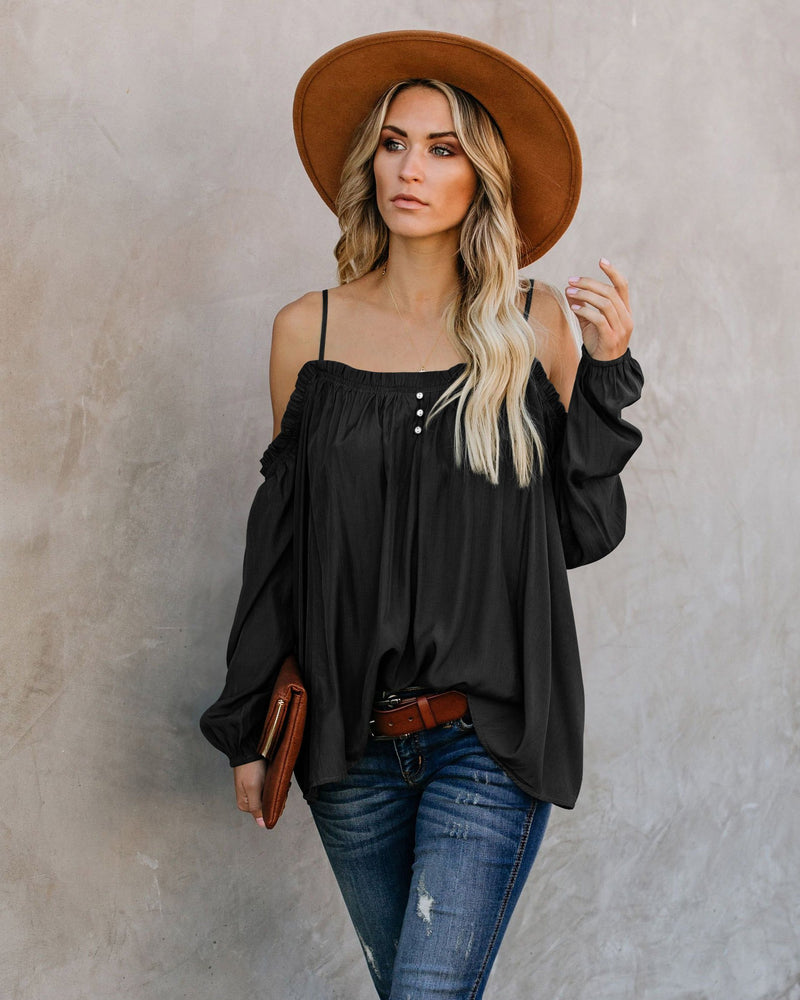 Lead Me On Off Shoulder Long Sleeves Top