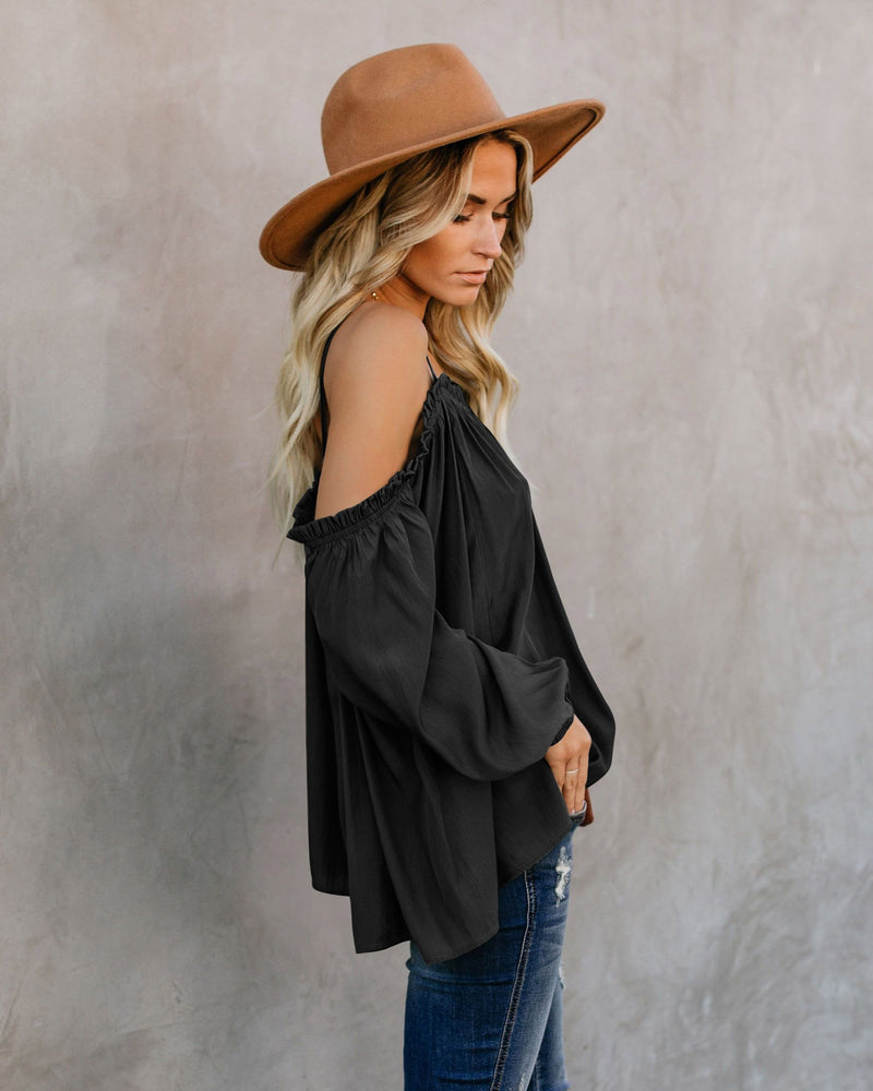 Lead Me On Off Shoulder Long Sleeves Top