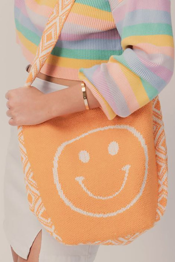 Smiley Aztec Woven Bag