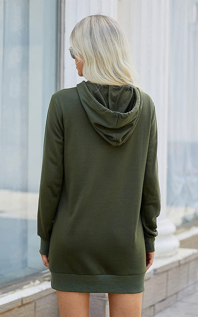 Lightweight  Drawstring Hooded Sweatshirt